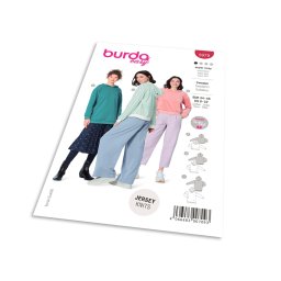 Střih Burda 5979 - Mikina s kapucí, dlouhá mikina, fleecová mikina