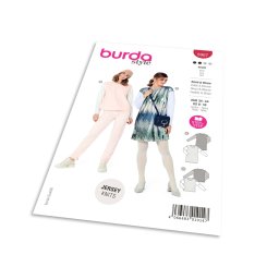 Střih Burda 5967 - Volné tričkové šaty, tričko s dlouhým rukávem