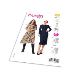 Střih Burda 5983 - Romantické šaty s krajkou, pouzdrové šaty