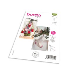 Střih Burda 5952 - Adventní kalendář "stromeček", mikulášská punčocha