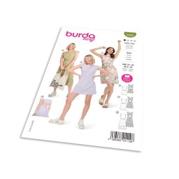Střih Burda 5889 - Šaty s průstřihem na zádech