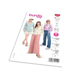 Střih Burda 5892 - Zavinovací sako
