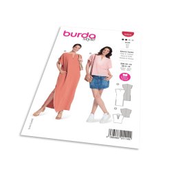 Střih Burda 5894 - Volné šaty, kaftan, tunika