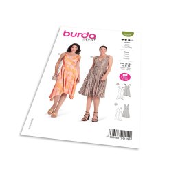 Střih Burda 5899 - Zavinovací šaty na ramínka