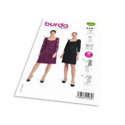 Střih Burda 5835 - Elegantní šaty, krajkové šaty