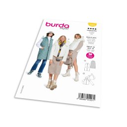 Střih Burda 5869 - Vesta, bunda s kapucí