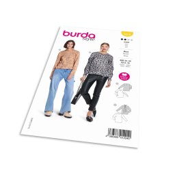 Střih Burda 5878 - Halenka, rolák