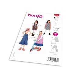Střih Burda 9238 - Áčkové šaty pro dívky