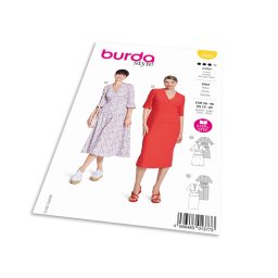 Střih Burda 5820 - Pouzdrové šaty, šaty s volánky, boho šaty