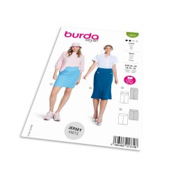 Střih Burda 5825 - Úzká sukně s tvarujícím pasem, mini sukně