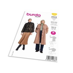 Střih Burda 5769 - Dlouhý kabát, trenčkot, krátký kabát
