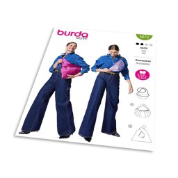 Střih Burda 5675 - Kabelka přes rameno, taška