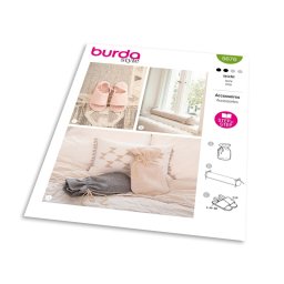 Střih Burda 5676 - Domácí pantofle, ochrana proti průvanu, obal na ohřívací lahev
