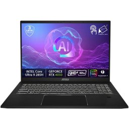 MSI Summit/Pro 16 AI A2HVETG-077CZ/U9-285H/16"/2560x1600/T/32GB/2TB/RTX 4050/W11P/Black/3R Touch