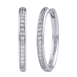 Silvego Stříbrné náušnice kruhy Dara s Brilliance Zirconia - JJJ1874EC