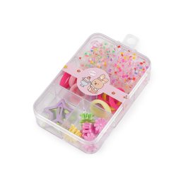 Mini gumičky, skřipce a pukačky do vlasů, barva 1 mix