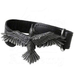 náramek ALCHEMY GOTHIC - Black Consort Wriststrap - A109