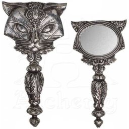 zrcátko (dekorace) ALCHEMY GOTHIC - Cat - V64