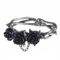 náramek ALCHEMY GOTHIC - Wild Black Rose - A125