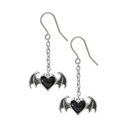 náušnice ALCHEMY GOTHIC - Black Soul - Pewter - E443