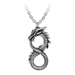 obojek ALCHEMY GOTHIC - Infinity Dragon - Pewter - P916