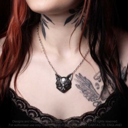 obojek ALCHEMY GOTHIC - Mystic Moon Cat - P988