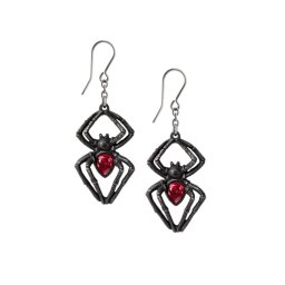 náušnice ALCHEMY GOTHIC - Black Widow - E428B