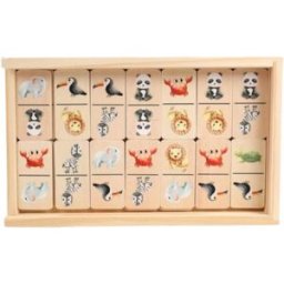 EliNeli Dřevěné domino, zvířátka ze ZOO