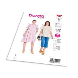 Střih Burda 5639 - Šaty a halenka