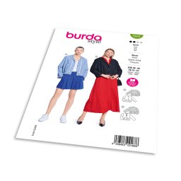 Střih Burda 5642 - Bunda s knoflíkovým zapínáním