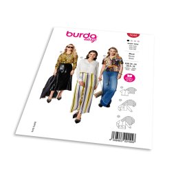 Střih Burda 5646 - Dámské košilové halenky