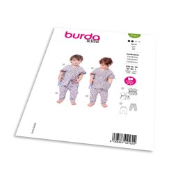 Střih Burda 9191 - Tunika a kalhoty pro miminka