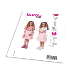 Střih Burda 9194 - Dětská sukně
