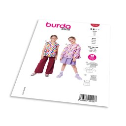 Střih Burda 9195 - Dětská halenka