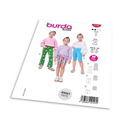 Střih Burda 9196 - Legíny v různých délkách