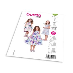 Střih Burda 9197 - Dětské šaty