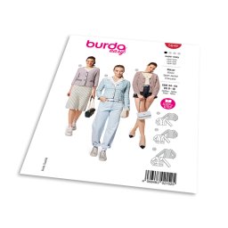 Střih Burda 5649 - Klasické sako bez límce
