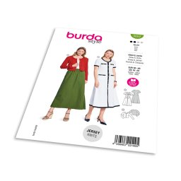 Střih Burda 5652 - Šaty nebo kardigan s knoflíky