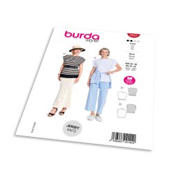 Střih Burda 5657 - Top s kulatým výstřihem