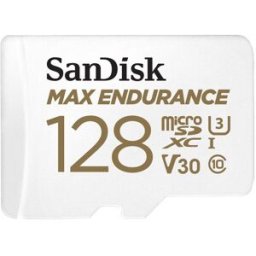 SanDisk MicroSDXC 128GB Max Endurance + SD adaptér
