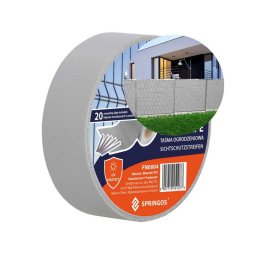 SPRINGOS Stínící plotová páska 4,75cm x 35m, světle šedá SPRINGOS FN0004 FN0004-XG
