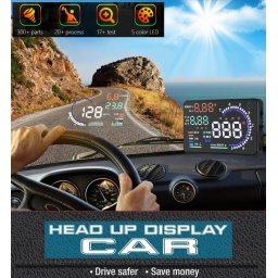 Holografický head up displej do auta 5,5" - HUD palubní počítač do auta (display)