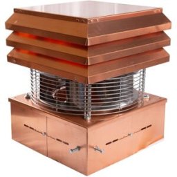 Gemi Elettronica Komínový ventilátor profesionální měděný hranatý pro komín ventilátor na komín odsavač kouře gemi