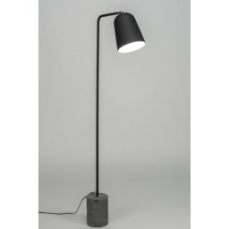 Stojací designová černá lampa Nerolla