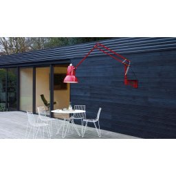 Nástěnná červená venkovní lampa Giant 1227 Outdoor Karmin Red