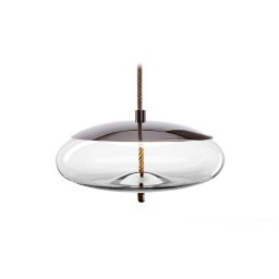 Závěsné svítidlo Knot Disco Black I Clear