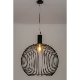 Závěsné svítidlo do obývacího pokoje Ferry Nero Globe