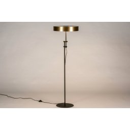 Stojací designová lampa La Viante Black and Gold