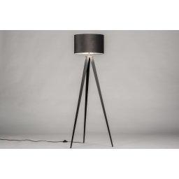 Stojací lampa Ciatti Black and Silver