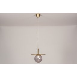 Závěsné svítidlo nad jídelní stůl Art Deco Cienta Gold